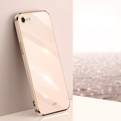 XINLI Straight Edge 6D Electroplate TPU Phone Case, For iPhone 6 / 6s, For iPhone 6 Plus / 6s Plus, For iPhone SE 2022 / SE 2020 / 8 / 7, For iPhone 11, For iPhone 11 Pro, For iPhone 11 Pro Max, For iPhone 12