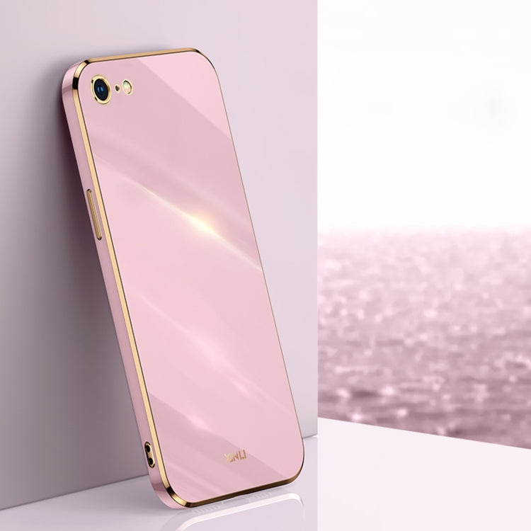 XINLI Straight Edge 6D Electroplate TPU Phone Case, For iPhone 6 / 6s, For iPhone 6 Plus / 6s Plus, For iPhone SE 2022 / SE 2020 / 8 / 7, For iPhone 11, For iPhone 11 Pro, For iPhone 11 Pro Max, For iPhone 12