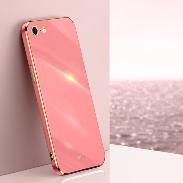 XINLI Straight Edge 6D Electroplate TPU Phone Case, For iPhone 6 / 6s, For iPhone 6 Plus / 6s Plus, For iPhone SE 2022 / SE 2020 / 8 / 7, For iPhone 11, For iPhone 11 Pro, For iPhone 11 Pro Max, For iPhone 12