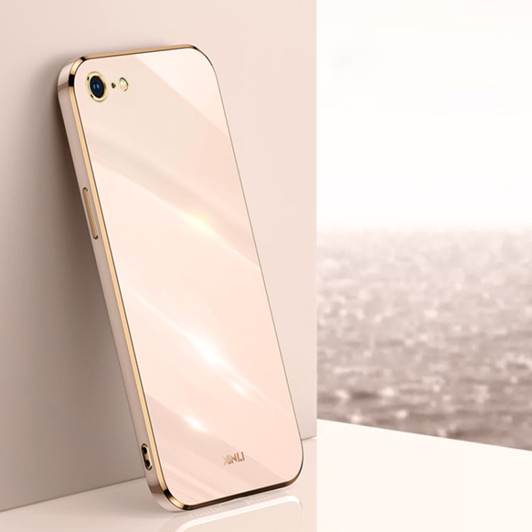 XINLI Straight Edge 6D Electroplate TPU Phone Case, For iPhone 6 / 6s, For iPhone 6 Plus / 6s Plus, For iPhone SE 2022 / SE 2020 / 8 / 7, For iPhone 11, For iPhone 11 Pro, For iPhone 11 Pro Max, For iPhone 12