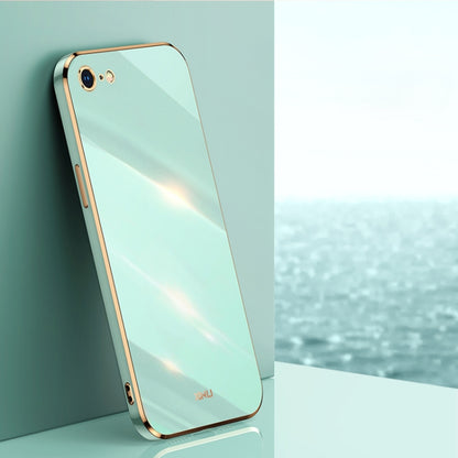 XINLI Straight Edge 6D Electroplate TPU Phone Case, For iPhone 6 / 6s, For iPhone 6 Plus / 6s Plus, For iPhone SE 2022 / SE 2020 / 8 / 7, For iPhone 11, For iPhone 11 Pro, For iPhone 11 Pro Max, For iPhone 12