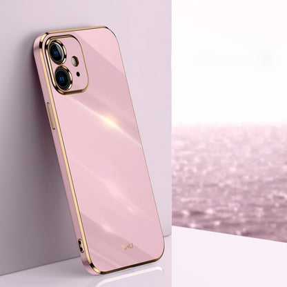 XINLI Straight Edge 6D Electroplate TPU Phone Case, For iPhone 6 / 6s, For iPhone 6 Plus / 6s Plus, For iPhone SE 2022 / SE 2020 / 8 / 7, For iPhone 11, For iPhone 11 Pro, For iPhone 11 Pro Max, For iPhone 12