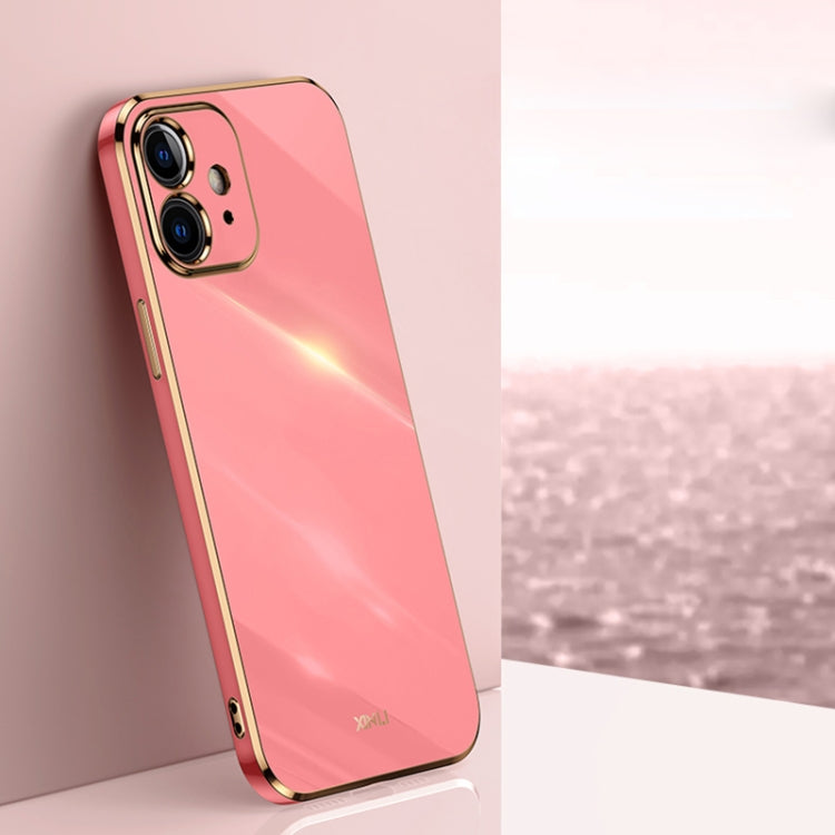 XINLI Straight Edge 6D Electroplate TPU Phone Case, For iPhone 6 / 6s, For iPhone 6 Plus / 6s Plus, For iPhone SE 2022 / SE 2020 / 8 / 7, For iPhone 11, For iPhone 11 Pro, For iPhone 11 Pro Max, For iPhone 12