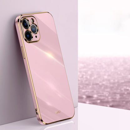XINLI Straight Edge 6D Electroplate TPU Phone Case, For iPhone 6 / 6s, For iPhone 6 Plus / 6s Plus, For iPhone SE 2022 / SE 2020 / 8 / 7, For iPhone 11, For iPhone 11 Pro, For iPhone 11 Pro Max, For iPhone 12