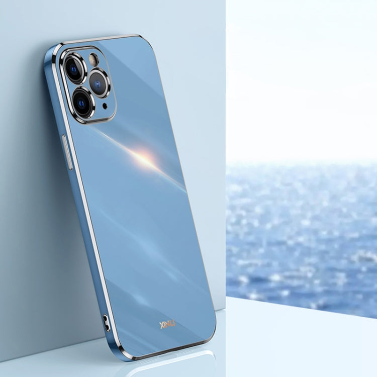 XINLI Straight Edge 6D Electroplate TPU Phone Case, For iPhone 6 / 6s, For iPhone 6 Plus / 6s Plus, For iPhone SE 2022 / SE 2020 / 8 / 7, For iPhone 11, For iPhone 11 Pro, For iPhone 11 Pro Max, For iPhone 12