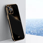 XINLI Straight Edge 6D Electroplate TPU Phone Case, For iPhone 6 / 6s, For iPhone 6 Plus / 6s Plus, For iPhone SE 2022 / SE 2020 / 8 / 7, For iPhone 11, For iPhone 11 Pro, For iPhone 11 Pro Max, For iPhone 12
