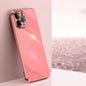XINLI Straight Edge 6D Electroplate TPU Phone Case, For iPhone 6 / 6s, For iPhone 6 Plus / 6s Plus, For iPhone SE 2022 / SE 2020 / 8 / 7, For iPhone 11, For iPhone 11 Pro, For iPhone 11 Pro Max, For iPhone 12