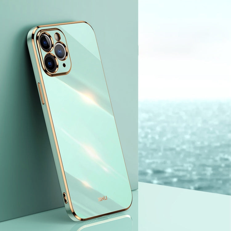 XINLI Straight Edge 6D Electroplate TPU Phone Case, For iPhone 6 / 6s, For iPhone 6 Plus / 6s Plus, For iPhone SE 2022 / SE 2020 / 8 / 7, For iPhone 11, For iPhone 11 Pro, For iPhone 11 Pro Max, For iPhone 12