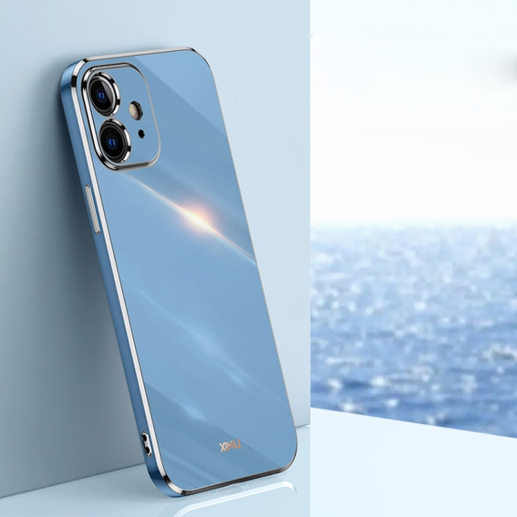 XINLI Straight Edge 6D Electroplate TPU Phone Case, For iPhone 6 / 6s, For iPhone 6 Plus / 6s Plus, For iPhone SE 2022 / SE 2020 / 8 / 7, For iPhone 11, For iPhone 11 Pro, For iPhone 11 Pro Max, For iPhone 12