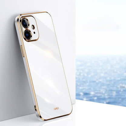 XINLI Straight Edge 6D Electroplate TPU Phone Case, For iPhone 6 / 6s, For iPhone 6 Plus / 6s Plus, For iPhone SE 2022 / SE 2020 / 8 / 7, For iPhone 11, For iPhone 11 Pro, For iPhone 11 Pro Max, For iPhone 12