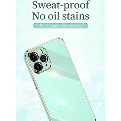 XINLI Straight Edge 6D Electroplate TPU Phone Case, For iPhone 12 mini, For iPhone 12 Pro Max, For iPhone X, For iPhone XR, For iPhone XS, For iPhone XS Max, For iPhone 8 Plus / 7 Plus