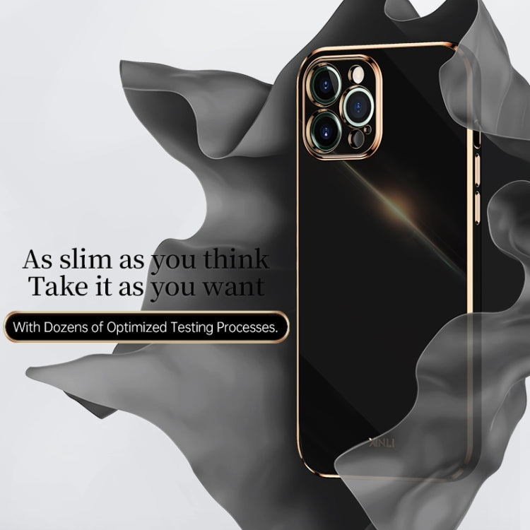 XINLI Straight Edge 6D Electroplate TPU Phone Case, For iPhone 12 Pro
