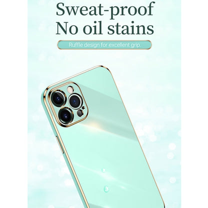 XINLI Straight Edge 6D Electroplate TPU Phone Case, For iPhone 12 Pro