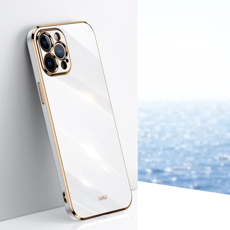 XINLI Straight Edge 6D Electroplate TPU Phone Case, For iPhone 12 Pro
