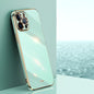 XINLI Straight Edge 6D Electroplate TPU Phone Case, For iPhone 12 Pro
