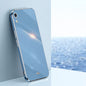XINLI Straight Edge 6D Electroplate TPU Phone Case, For iPhone 12 mini, For iPhone 12 Pro Max, For iPhone X, For iPhone XR, For iPhone XS, For iPhone XS Max, For iPhone 8 Plus / 7 Plus