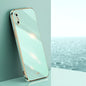 XINLI Straight Edge 6D Electroplate TPU Phone Case, For iPhone 12 mini, For iPhone 12 Pro Max, For iPhone X, For iPhone XR, For iPhone XS, For iPhone XS Max, For iPhone 8 Plus / 7 Plus