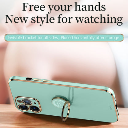 XINLI Straight Edge 6D Electroplate TPU Phone Case with Ring Holder, For iPhone 11 Pro Max, For iPhone 12, For iPhone 12 mini, For iPhone 12 Pro, For iPhone 12 Pro Max, For iPhone X