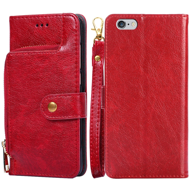 Zipper Bag PU + TPU Horizontal Flip Leather Case with Holder & Card Slot & Wallet & Lanyard, For iPhone 6 / 6S, For iPhone 6 Plus / 6s Plus, For iPhone 7 / 8 / SE(2020), For iPhone 7 Plus, For iPhone 11, For iPhone 11 Pro, For iPhone 11 Pro Max��������...