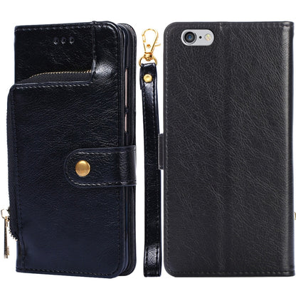 Zipper Bag PU + TPU Horizontal Flip Leather Case with Holder & Card Slot & Wallet & Lanyard, For iPhone 6 / 6S, For iPhone 6 Plus / 6s Plus, For iPhone 7 / 8 / SE(2020), For iPhone 7 Plus, For iPhone 11, For iPhone 11 Pro, For iPhone 11 Pro Max��������...