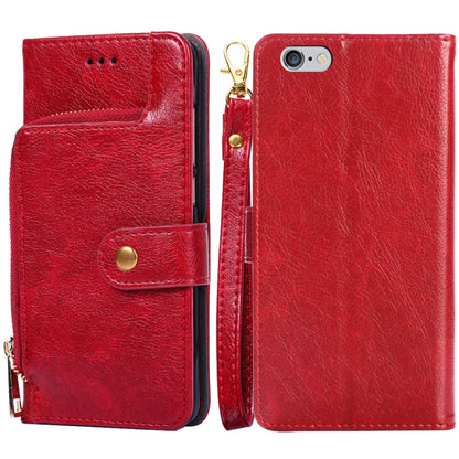 Zipper Bag PU + TPU Horizontal Flip Leather Case with Holder & Card Slot & Wallet & Lanyard, For iPhone 6 / 6S, For iPhone 6 Plus / 6s Plus, For iPhone 7 / 8 / SE(2020), For iPhone 7 Plus, For iPhone 11, For iPhone 11 Pro, For iPhone 11 Pro Max��������...