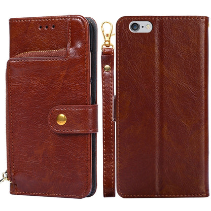 Zipper Bag PU + TPU Horizontal Flip Leather Case with Holder & Card Slot & Wallet & Lanyard, For iPhone 6 / 6S, For iPhone 6 Plus / 6s Plus, For iPhone 7 / 8 / SE(2020), For iPhone 7 Plus, For iPhone 11, For iPhone 11 Pro, For iPhone 11 Pro Max��������...
