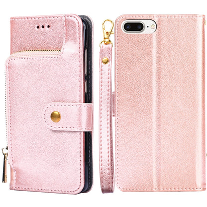 Zipper Bag PU + TPU Horizontal Flip Leather Case with Holder & Card Slot & Wallet & Lanyard, For iPhone 6 / 6S, For iPhone 6 Plus / 6s Plus, For iPhone 7 / 8 / SE(2020), For iPhone 7 Plus, For iPhone 11, For iPhone 11 Pro, For iPhone 11 Pro Max��������...
