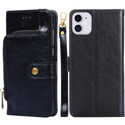 Zipper Bag PU + TPU Horizontal Flip Leather Case with Holder & Card Slot & Wallet & Lanyard, For iPhone 6 / 6S, For iPhone 6 Plus / 6s Plus, For iPhone 7 / 8 / SE(2020), For iPhone 7 Plus, For iPhone 11, For iPhone 11 Pro, For iPhone 11 Pro Max��������...
