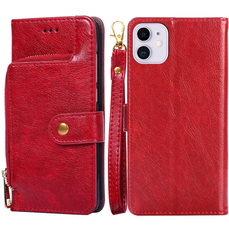 Zipper Bag PU + TPU Horizontal Flip Leather Case with Holder & Card Slot & Wallet & Lanyard, For iPhone 6 / 6S, For iPhone 6 Plus / 6s Plus, For iPhone 7 / 8 / SE(2020), For iPhone 7 Plus, For iPhone 11, For iPhone 11 Pro, For iPhone 11 Pro Max��������...