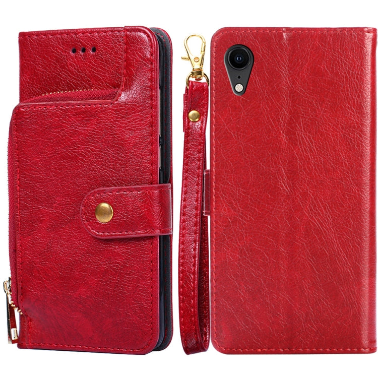 Zipper Bag PU + TPU Horizontal Flip Leather Case with Holder & Card Slot & Wallet & Lanyard, For iPhone 6 / 6S, For iPhone 6 Plus / 6s Plus, For iPhone 7 / 8 / SE(2020), For iPhone 7 Plus, For iPhone 11, For iPhone 11 Pro, For iPhone 11 Pro Max��������...