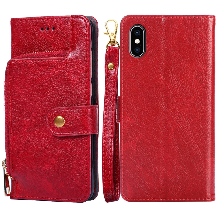 Zipper Bag PU + TPU Horizontal Flip Leather Case with Holder & Card Slot & Wallet & Lanyard, For iPhone 6 / 6S, For iPhone 6 Plus / 6s Plus, For iPhone 7 / 8 / SE(2020), For iPhone 7 Plus, For iPhone 11, For iPhone 11 Pro, For iPhone 11 Pro Max��������...