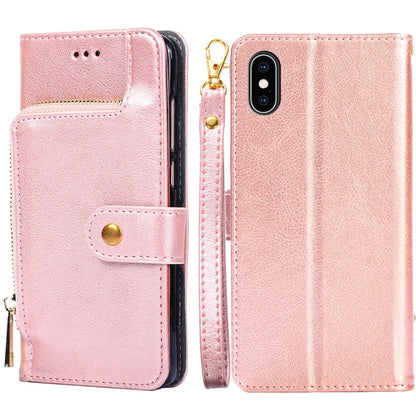 Zipper Bag PU + TPU Horizontal Flip Leather Case with Holder & Card Slot & Wallet & Lanyard, For iPhone 6 / 6S, For iPhone 6 Plus / 6s Plus, For iPhone 7 / 8 / SE(2020), For iPhone 7 Plus, For iPhone 11, For iPhone 11 Pro, For iPhone 11 Pro Max��������...
