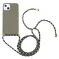 Wheat Straw Material + TPU Shockproof Case with Neck Lanyard, For iPhone 13 mini, For iPhone 13, For iPhone 13 Pro, For iPhone 13 Pro Max