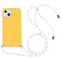Wheat Straw Material + TPU Shockproof Case with Neck Lanyard, For iPhone 13 mini, For iPhone 13, For iPhone 13 Pro, For iPhone 13 Pro Max