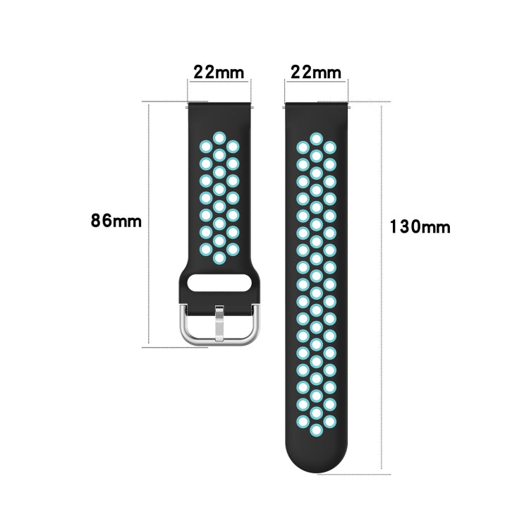 Two-color Silicone Replacement Strap Watchband