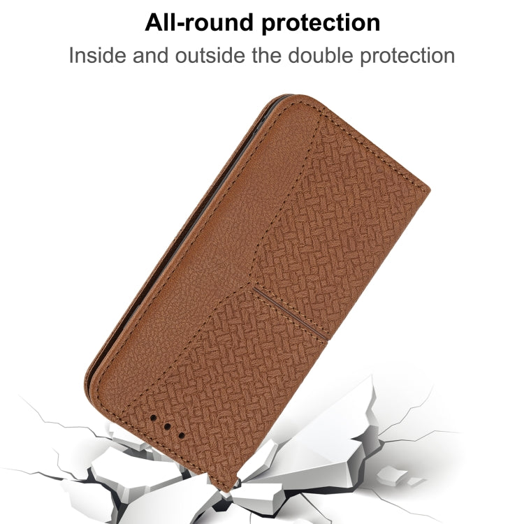 Woven Texture Stitching Magnetic Horizontal Flip PU Leather Case with Holder & Card Slots & Wallet & Lanyard, For iPhone 8 Plus / 7 Plus, For iPhone 11, For iPhone 11 Pro, For iPhone 11 Pro Max, For iPhone 12 / 12 Pro, For iPhone 12 Pro Max������������...