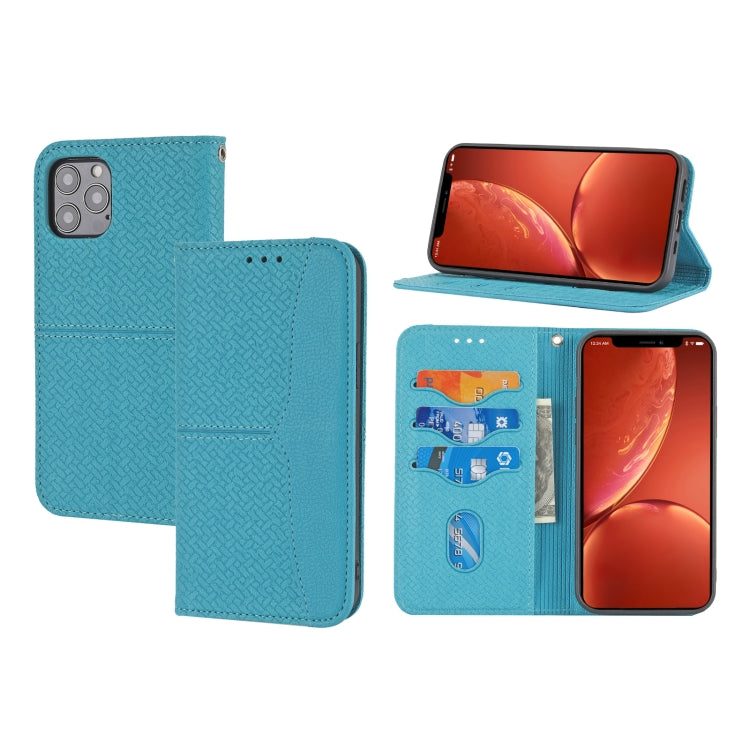 Woven Texture Stitching Magnetic Horizontal Flip PU Leather Case with Holder & Card Slots & Wallet & Lanyard, For iPhone 8 Plus / 7 Plus, For iPhone 11, For iPhone 11 Pro, For iPhone 11 Pro Max, For iPhone 12 / 12 Pro, For iPhone 12 Pro Max������������...