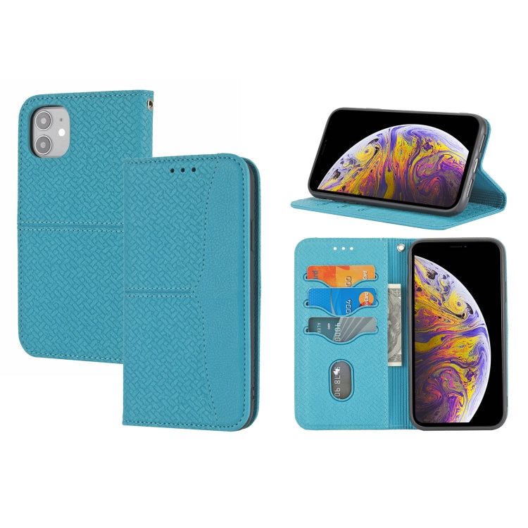 Woven Texture Stitching Magnetic Horizontal Flip PU Leather Case with Holder & Card Slots & Wallet & Lanyard, For iPhone 8 Plus / 7 Plus, For iPhone 11, For iPhone 11 Pro, For iPhone 11 Pro Max, For iPhone 12 / 12 Pro, For iPhone 12 Pro Max������������...
