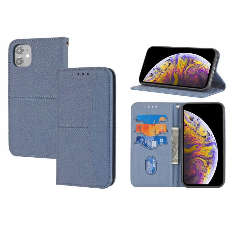 Woven Texture Stitching Magnetic Horizontal Flip PU Leather Case with Holder & Card Slots & Wallet & Lanyard, For iPhone 8 Plus / 7 Plus, For iPhone 11, For iPhone 11 Pro, For iPhone 11 Pro Max, For iPhone 12 / 12 Pro, For iPhone 12 Pro Max������������...