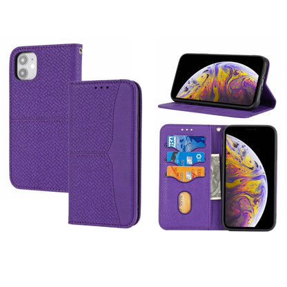 Woven Texture Stitching Magnetic Horizontal Flip PU Leather Case with Holder & Card Slots & Wallet & Lanyard, For iPhone 8 Plus / 7 Plus, For iPhone 11, For iPhone 11 Pro, For iPhone 11 Pro Max, For iPhone 12 / 12 Pro, For iPhone 12 Pro Max������������...