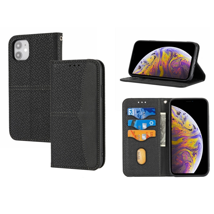 Woven Texture Stitching Magnetic Horizontal Flip PU Leather Case with Holder & Card Slots & Wallet & Lanyard, For iPhone 8 Plus / 7 Plus, For iPhone 11, For iPhone 11 Pro, For iPhone 11 Pro Max, For iPhone 12 / 12 Pro, For iPhone 12 Pro Max������������...