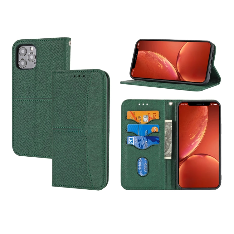 Woven Texture Stitching Magnetic Horizontal Flip PU Leather Case with Holder & Card Slots & Wallet & Lanyard, For iPhone 8 Plus / 7 Plus, For iPhone 11, For iPhone 11 Pro, For iPhone 11 Pro Max, For iPhone 12 / 12 Pro, For iPhone 12 Pro Max������������...