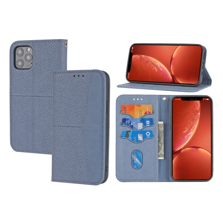 Woven Texture Stitching Magnetic Horizontal Flip PU Leather Case with Holder & Card Slots & Wallet & Lanyard, For iPhone 8 Plus / 7 Plus, For iPhone 11, For iPhone 11 Pro, For iPhone 11 Pro Max, For iPhone 12 / 12 Pro, For iPhone 12 Pro Max������������...