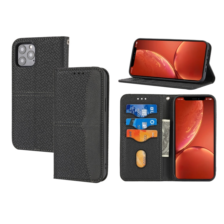 Woven Texture Stitching Magnetic Horizontal Flip PU Leather Case with Holder & Card Slots & Wallet & Lanyard, For iPhone 8 Plus / 7 Plus, For iPhone 11, For iPhone 11 Pro, For iPhone 11 Pro Max, For iPhone 12 / 12 Pro, For iPhone 12 Pro Max������������...