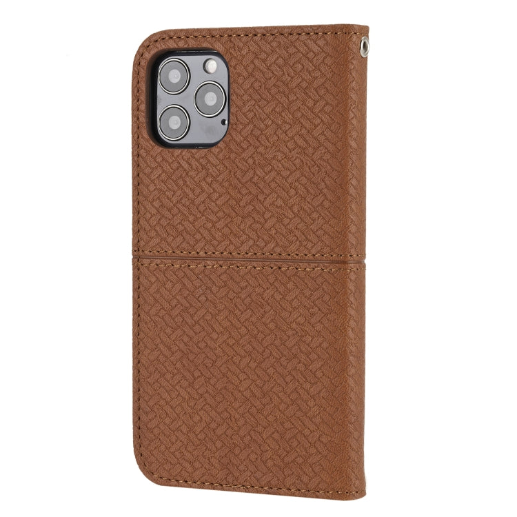 Woven Texture Stitching Magnetic Horizontal Flip PU Leather Case with Holder & Card Slots & Wallet & Lanyard, For iPhone 13 Pro, For iPhone 13 Pro Max, For iPhone SE 2022 / SE 2020 / 8 / 7, For iPhone XR, For iPhone X / XS, For iPhone XS Max