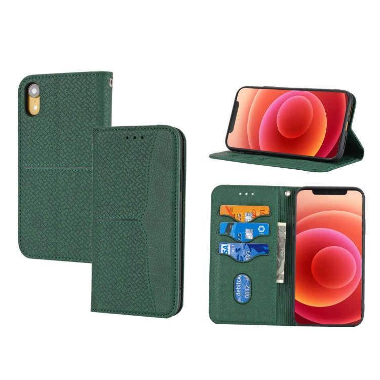Woven Texture Stitching Magnetic Horizontal Flip PU Leather Case with Holder & Card Slots & Wallet & Lanyard, For iPhone 13 Pro, For iPhone 13 Pro Max, For iPhone SE 2022 / SE 2020 / 8 / 7, For iPhone XR, For iPhone X / XS, For iPhone XS Max