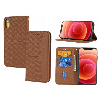 Woven Texture Stitching Magnetic Horizontal Flip PU Leather Case with Holder & Card Slots & Wallet & Lanyard, For iPhone 13 Pro, For iPhone 13 Pro Max, For iPhone SE 2022 / SE 2020 / 8 / 7, For iPhone XR, For iPhone X / XS, For iPhone XS Max