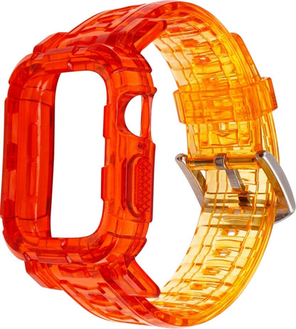 Gradient TPU Integrated Case Strap For Apple Watch Series 9 / 8 / 7 45mm / 6 / 5 / 4 / Watch SE 44mm / Watch 42mm