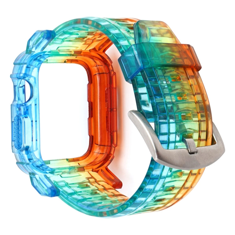 Gradient TPU Integrated Case Strap For Apple Watch Series 9 / 8 / 7 45mm / 6 / 5 / 4 / Watch SE 44mm / Watch 42mm