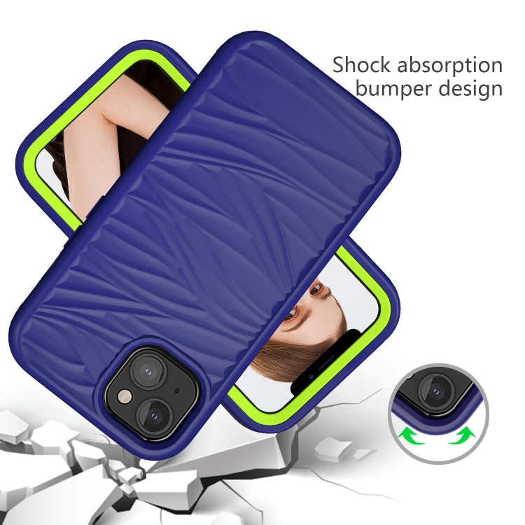 Wave Pattern 3 in 1 Silicone + PC Shockproof Protective Case, For iPhone 13 mini, For iPhone 13, For iPhone 13 Pro, For iPhone 13 Pro Max